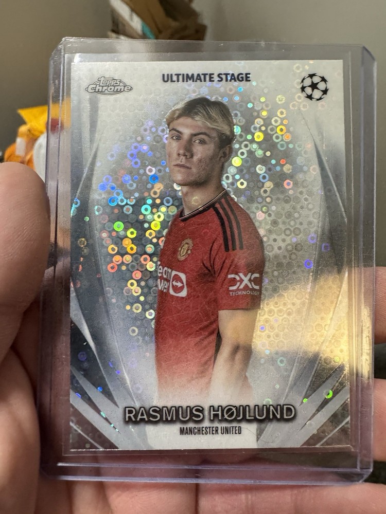 Rasmus Hojlund 2023 Topps UEFA Club Competitions USC-47 Ultimate Stage Soccer Card