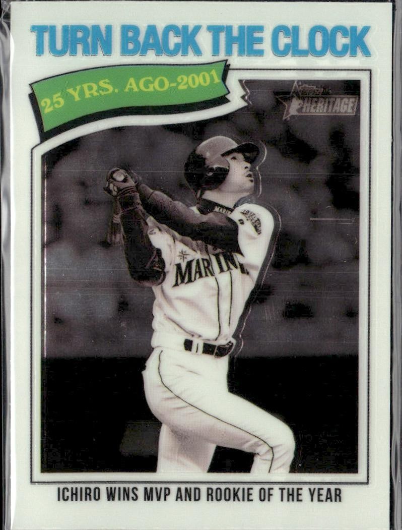 2026 Topps Heritage # 337 Ichiro Chrome Seattle Mariners