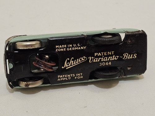 Vintage VARIANTO 3044 Bus Schuco U.S. Zone Germany Wind Up Car No Key - Afbeelding 5 van 5