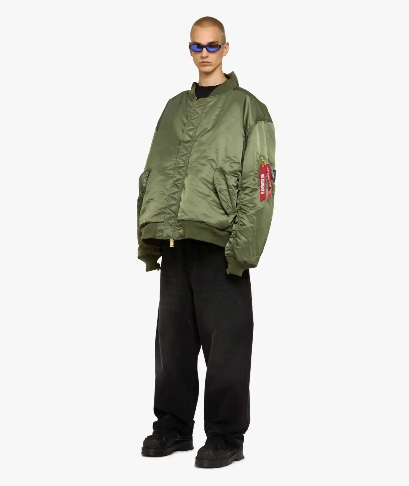 Vetements 18ss reversible cut up bomber jacket size XS oversized - product detail image 20