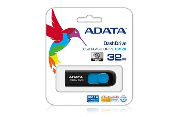 ADATA DashDrive UV128 128GB USB Flash Drive USB Type-A 3.2 Gen 1 3.1 Gen 1 Black