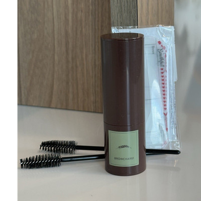 BROWCHARM Eyebrow Definer Kit Light Brown with Brushes & Stencils