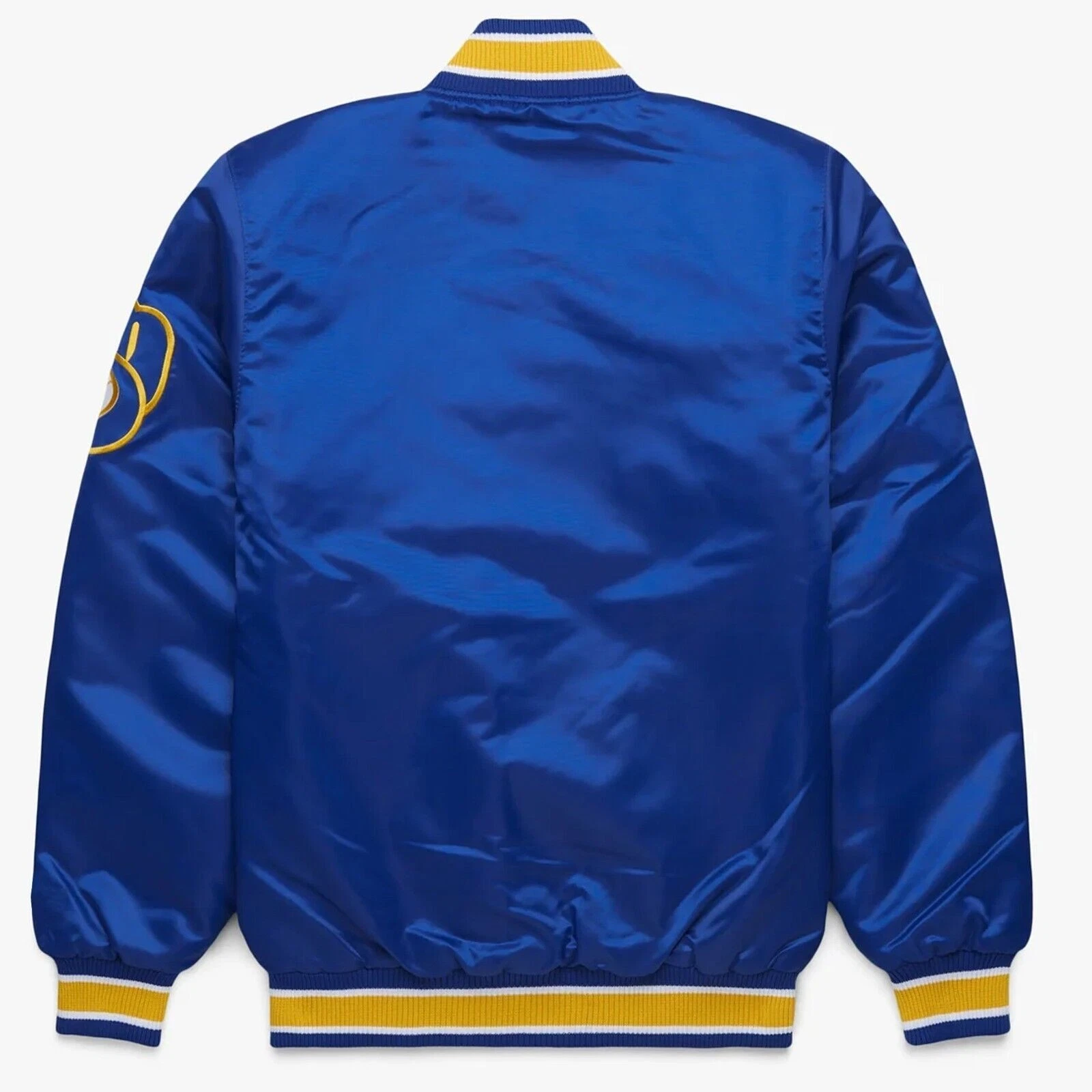 Milwaukee Brewerss Royal Blue Baseball Jacket (Not Satin, Not Leather)