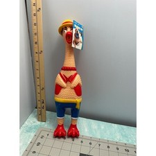 Pet Pros Squeeze Toy Chicken Dog Toy Funny Novelty Novelty Rubber Chicken