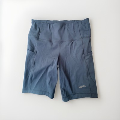 Brooks Shorts Women's Black Medium Method 8'' Short Tight Bike Short Pockets