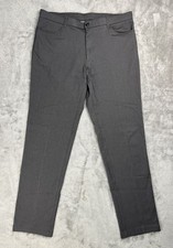 Tommy Hilfiger Pants Mens 34x32 Charcoal TH Flex Twill Stretch Office Trousers