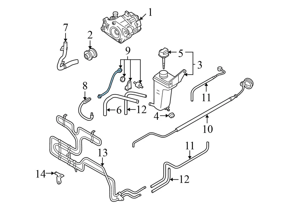 2007-2008 AUDI RS4 4.2L - Power Steering LINE / PIPE 8E0422897A - Imagem 3 de 4