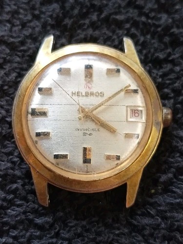Mouvement De Montre Vintage Helbros 77H - Antimagnétique - Pour Pièces Ou Réparation
