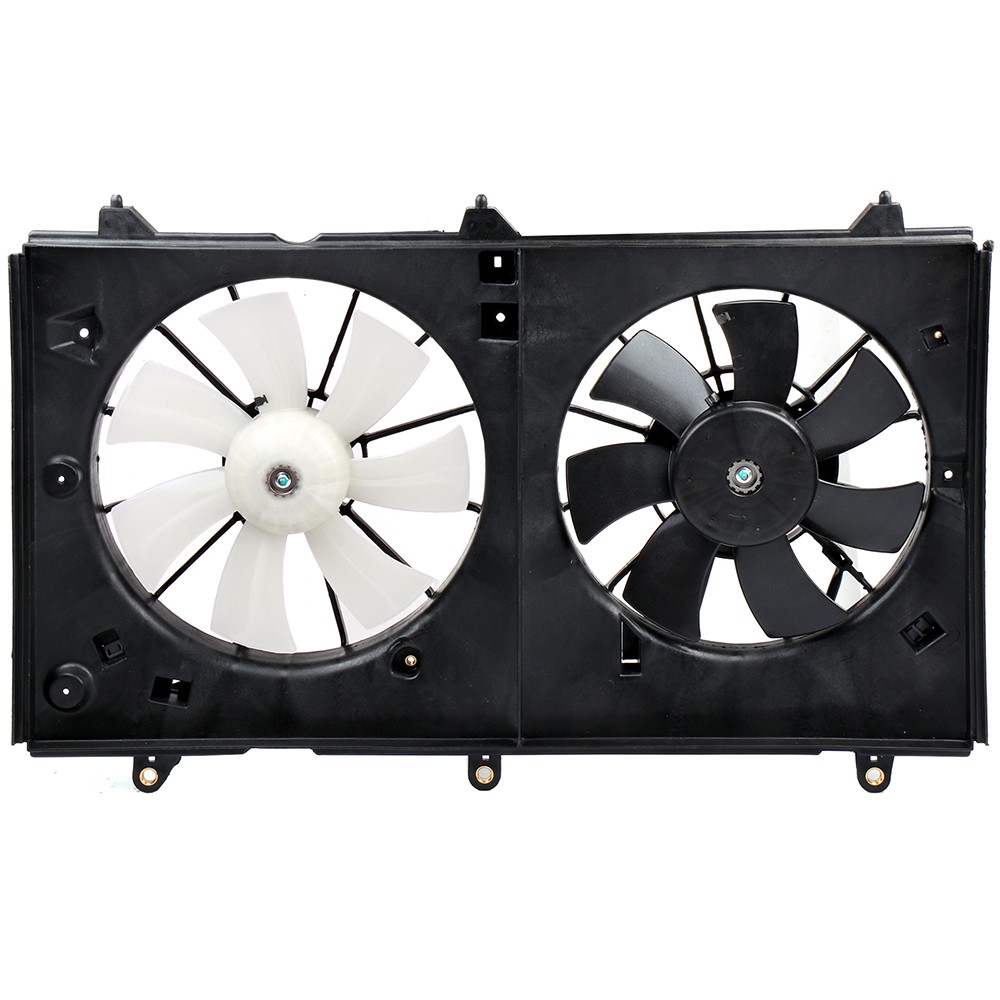 Aluminum Radiator & Cooling Fan Kit For 2003 2004 2005-2007 Honda Accord 2.4L L4