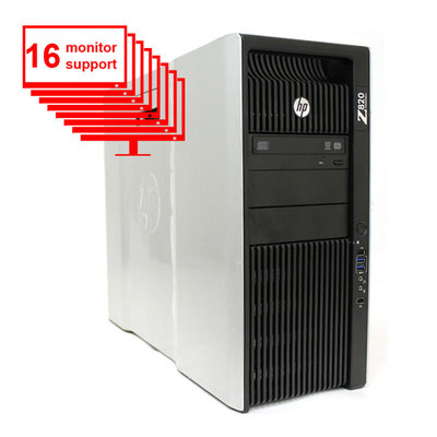 HP Z820 16-Monitor Computer/PC E5-2640 12-Core/12GB /1TB+256GB SSD/NVS 510