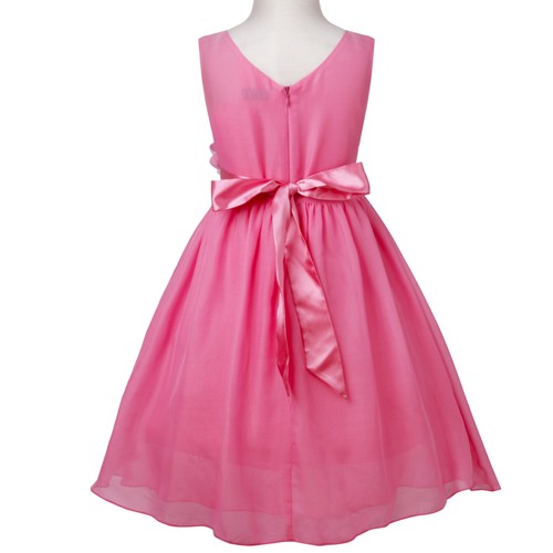 US Girls Chiffon Bridesmaid Wedding Party Flower Dress Pageant Prom Ball Gown - Picture 61 of 88