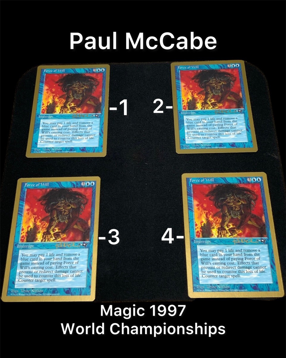 FORCE OF WILL x8 MTG 1997 World Championships Magic The Gathering