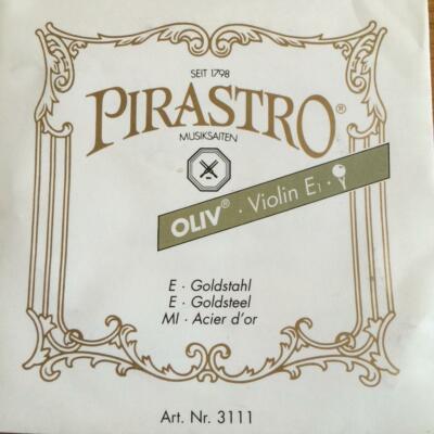 Pirastro Oliv Violine E 1. Saitenballende. Goldstahl. Einzelne Saite