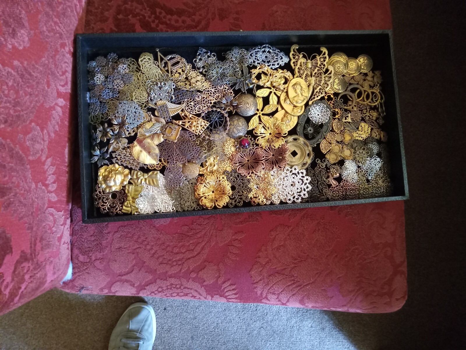 Vintage to Now unsearched, untested jewelry lot, Small flat rate box