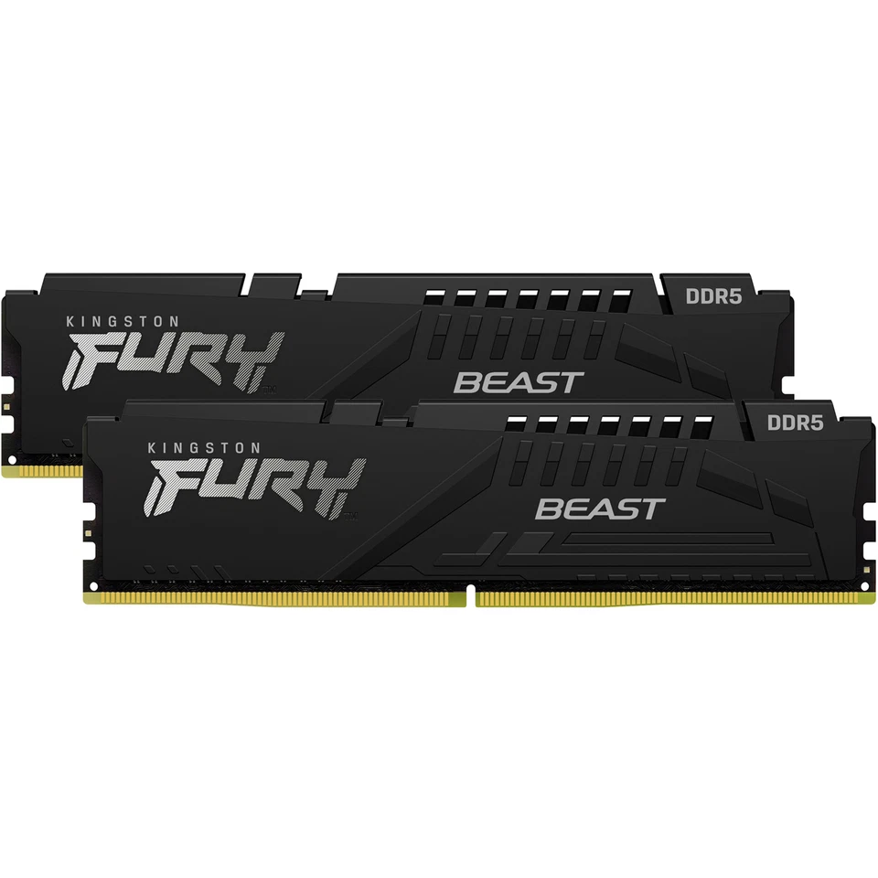 Kingston FURY DIMM 64 GB DDR5-6000 (2x 32 GB) Dual-Kit, Arbeitsspeicher, schwarz