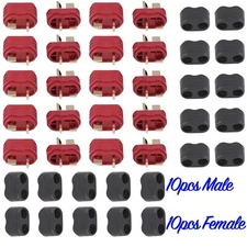20PCS Male+Female Deans Connectors T Plug Adapters For RC Lipo Battery