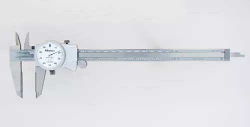 Mitutoyo 505-738 - 6" Dial Calipers .1/Rev .001 Grads ID/OD Carbide