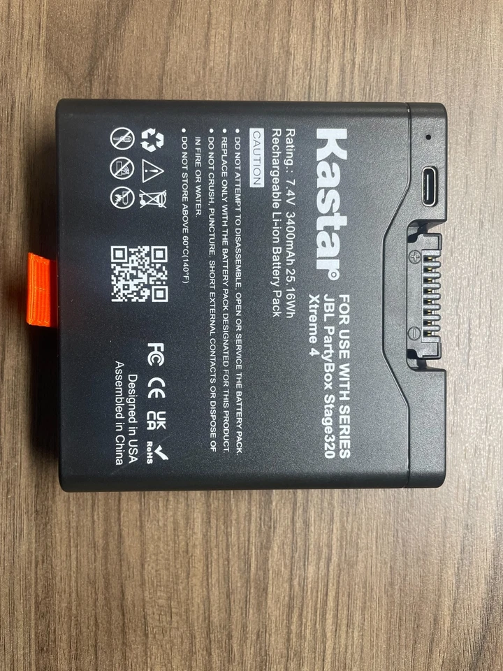 Reemplazo de batería Kastar para altavoz de audio Bluetooth JBL Xtreme4 PartyBox Club 320 Foto 2 de 4