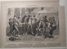 Pitching Pennies, (Drawn By W. s. L. Jewett) - Harper's Weekly - August 12, 1871