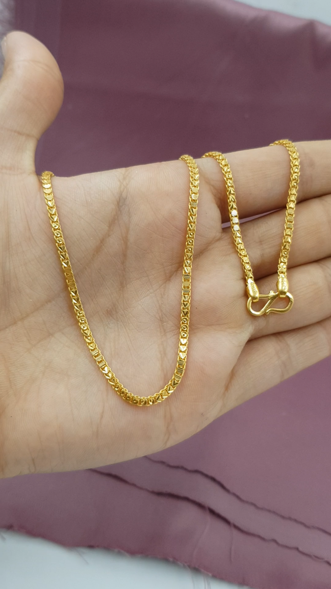 Chain Clearance How To Make A Gold Chain By Hand Laser Cut 22K Gold Chain  Necklace