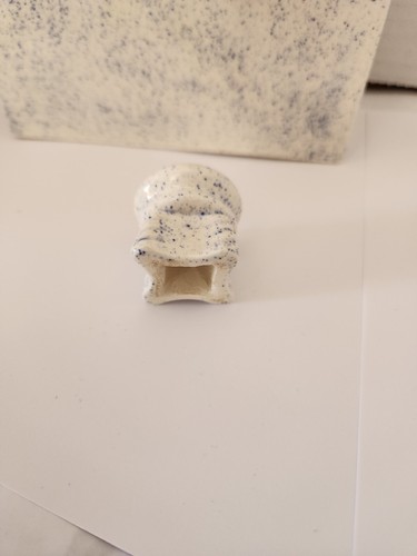Windup Piano Music Box Ceramic White And Blue With Piano Seat - Picture 3 of 8