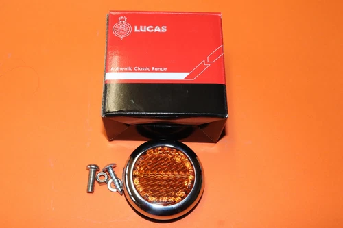 LUCAS RER25 AMBER SIDE REFLECTOR TRIUMPH NORTON BSA 1968 ON LU57161 RER25 *****