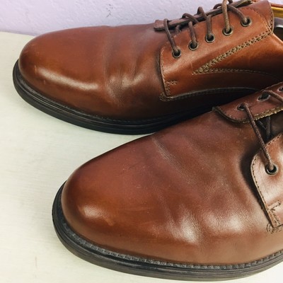 Clarks Mens Brown Leather Derby Dress Shoes Made in Italy Size 11 N 36793 CLARKS Oxford 36793 Brown Leather Mens Dress Shoes Size 11.5  main image 3