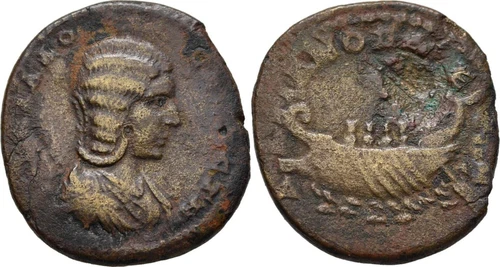 Mysia Kyzikos Bronze 193-211 Julia Domna, 193-217 Original Coin #LTI288