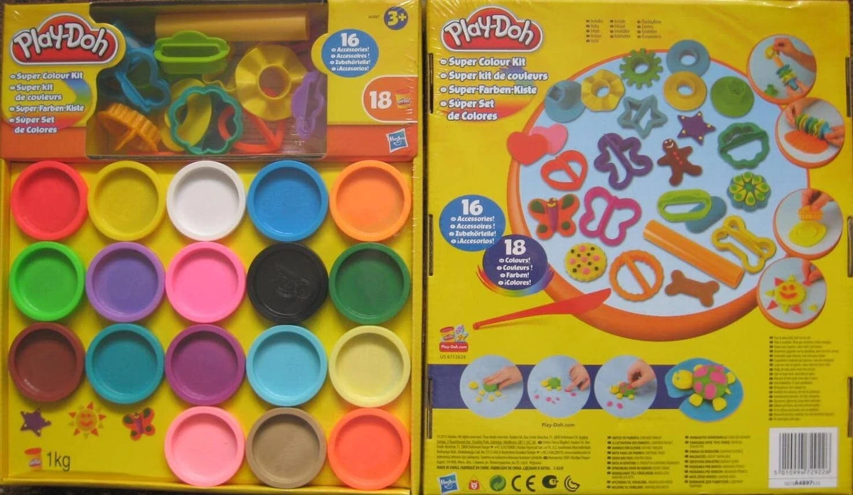 Play Doh Super Color Kit 18 Fun Colors 16 Tools and Accessories