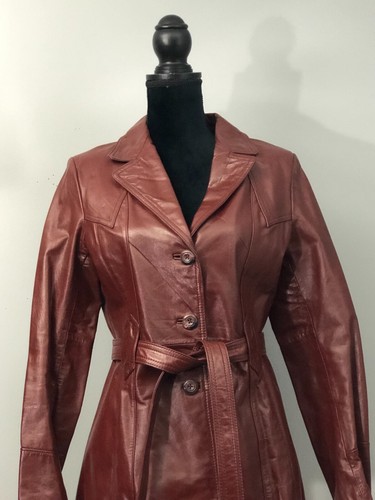 Vintage Wilson Wildleder & Leder braune Jacke und Gürtel Gr. 10 kleiner Fleck - Bild 3 von 14