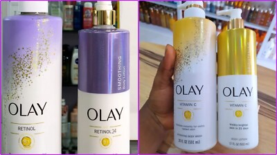 Olay Vitamin C & Vitamin B3, aufhellende & feuchtigkeitsspendende Bodylotion/ Waschvariante