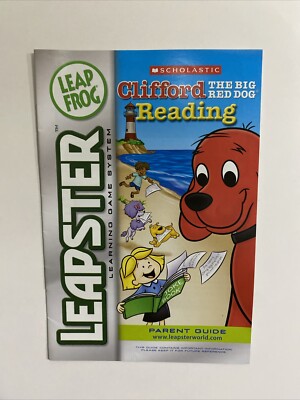 Leap Frog Leapster Clifford The Big Red Dog Reading Instruction Manual Booklet