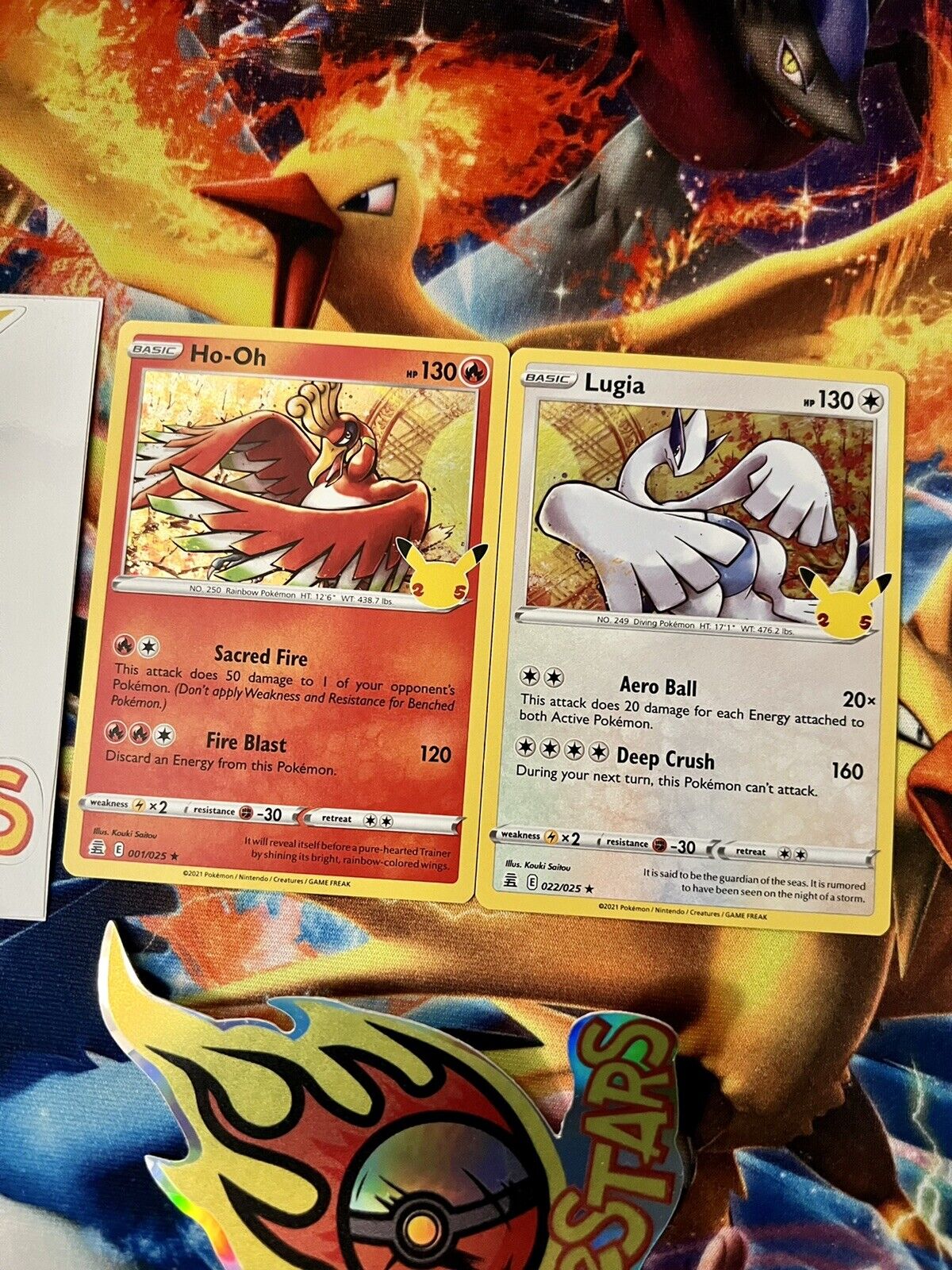 LOW PRICE Ho-oh & Lugia Holo Custom Pokemon Card. Great -  Denmark