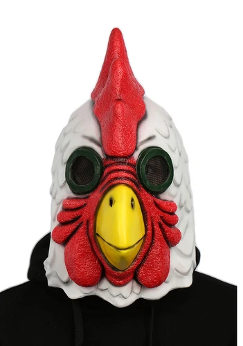 Richard Rooster Mask Hotline Miami Game Cosplay Prop Latex Halloween Mask Adult - Picture 2 of 6