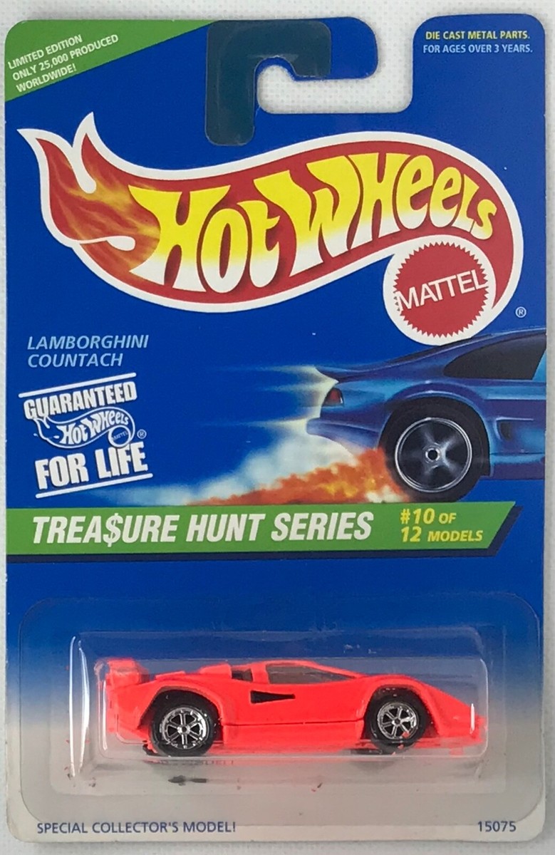 1996 Hot Wheels Treasure Hunt Lamborghini Countach Limited Edition