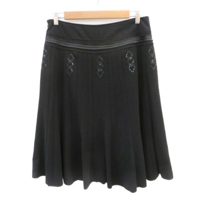 スカート Rien Long Skirt BLACK Long Black A-Line Skirt w Seam Detailing - Carrigan Skirt
