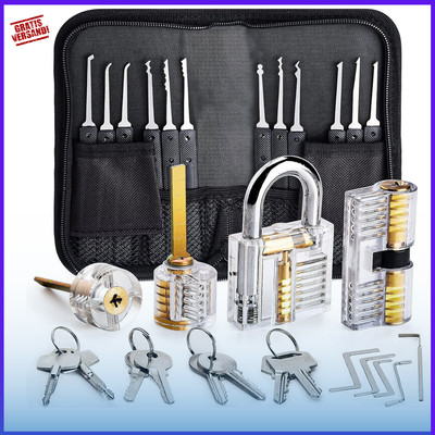 Dietrich Set, Sicherheitsschloss, 26 tlg. Lockpicking Set, Schloss Zubehör