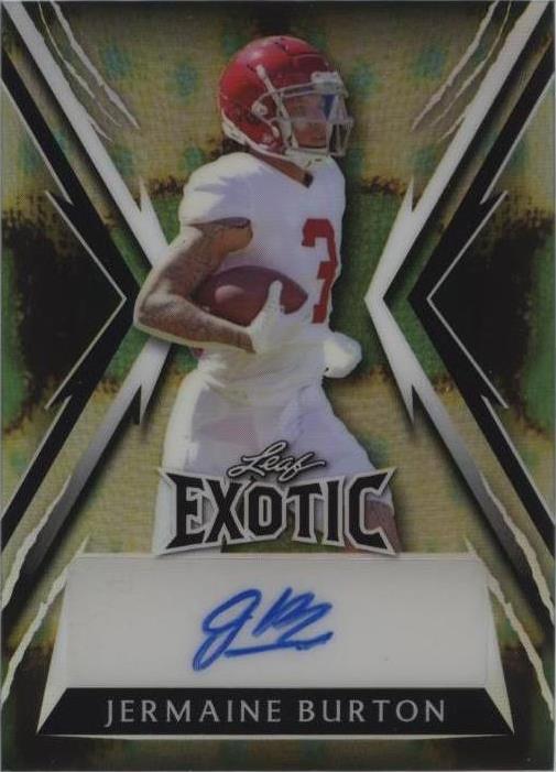 2023 Leaf Exotic Jermaine Burton #BA-JB1 - 1 of 2