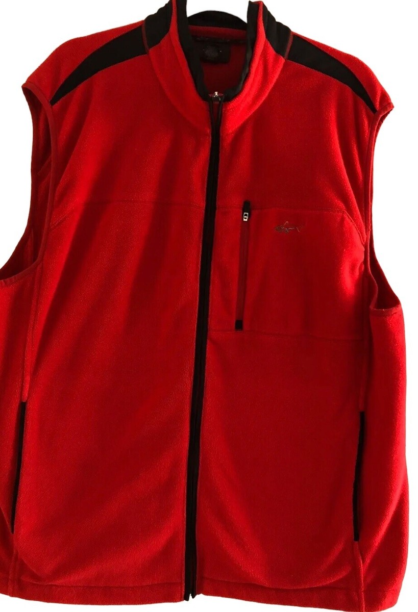 Fleece Vest Greg Norman Golf Vests Greg Norman Tasso Elba Red - Main Image