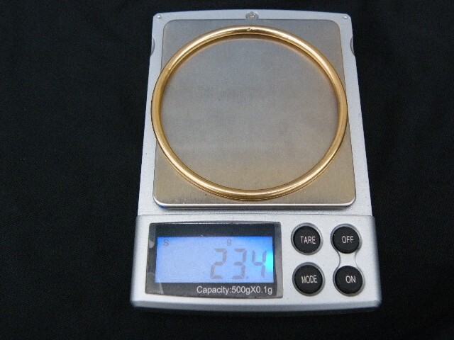 bracelet jonc or 18 carats