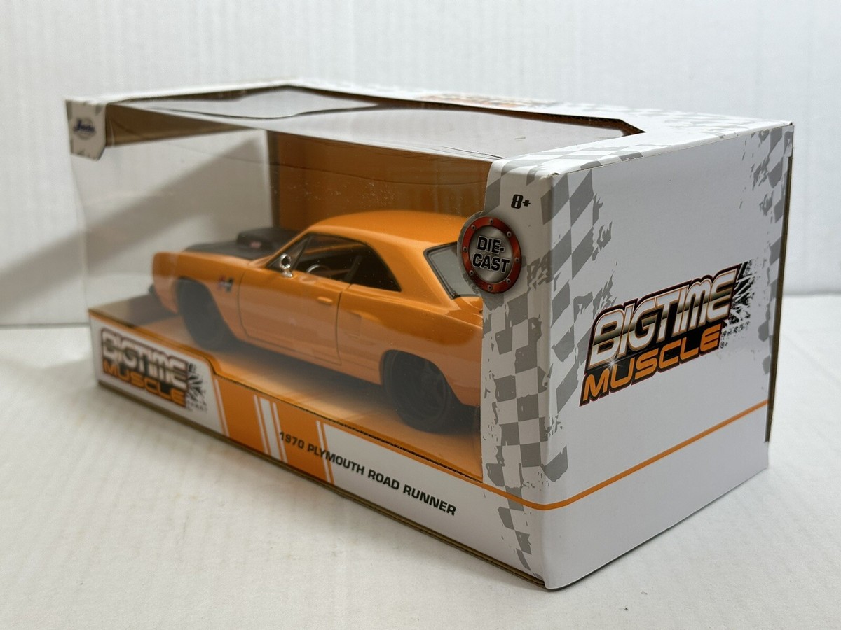 JADA BIGTIME BTM 1970 PLYMOUTH ROAD RUNNER ORANGE 1:24 DIECAST