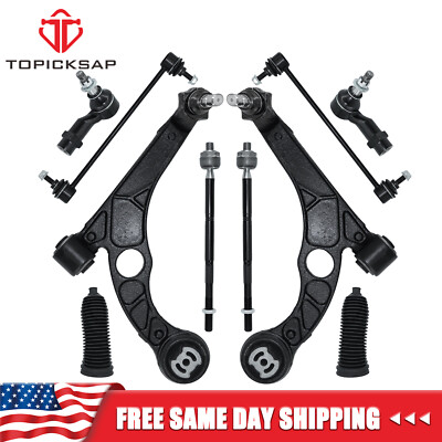 10 Front Lower Control Arm Sway Bar Tie rod Fit 2013-2016 Dodge DART