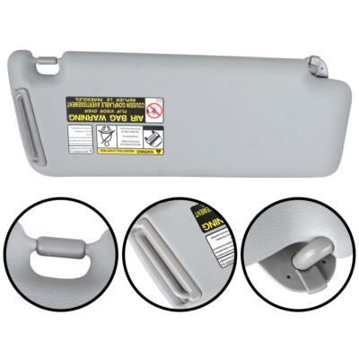 Driver Side Sun Visor Gray For Toyota 2004-2006 2007 Highlander 74320-48260-B0