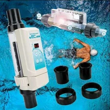 Complete Salt Chlorine Generator System for 26K Gallon Swimming Pool Pond Spa