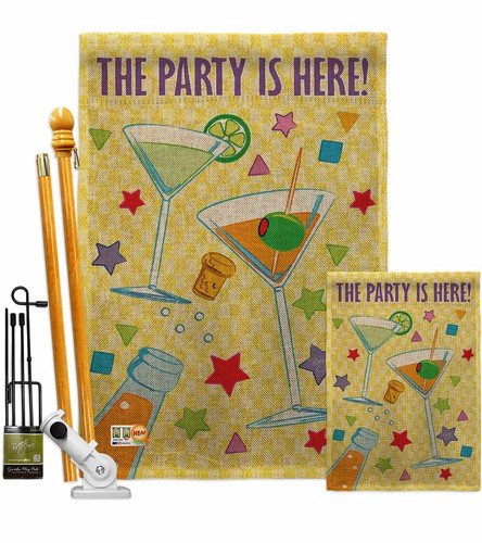 Fiesta Arpillera Jardín Bandera Celebración Decorativa Pequeño Regalo Patio Casa Banner - Imagen 5 de 19