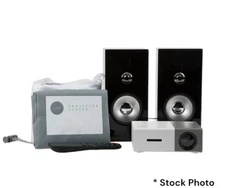 iJoy Mini Projector Bundle 84" Screen w/ External Speakers w/ Remote COMPACT