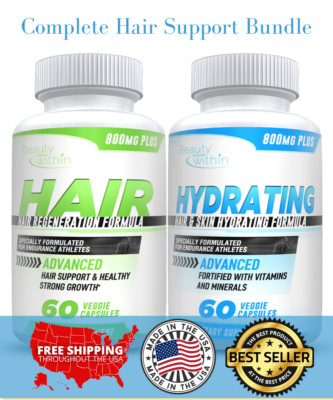 Advanced Hair Support Bundle- Hydrate, Repair, Regenerate & Hair Growth   120ct!