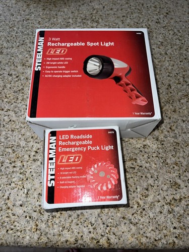 Steelman Rechargeable Spot Light Puck Light