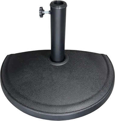 Half round 20 Lb Patio Umbrella Base - Adjustable Umbrella Stand for Posts up to