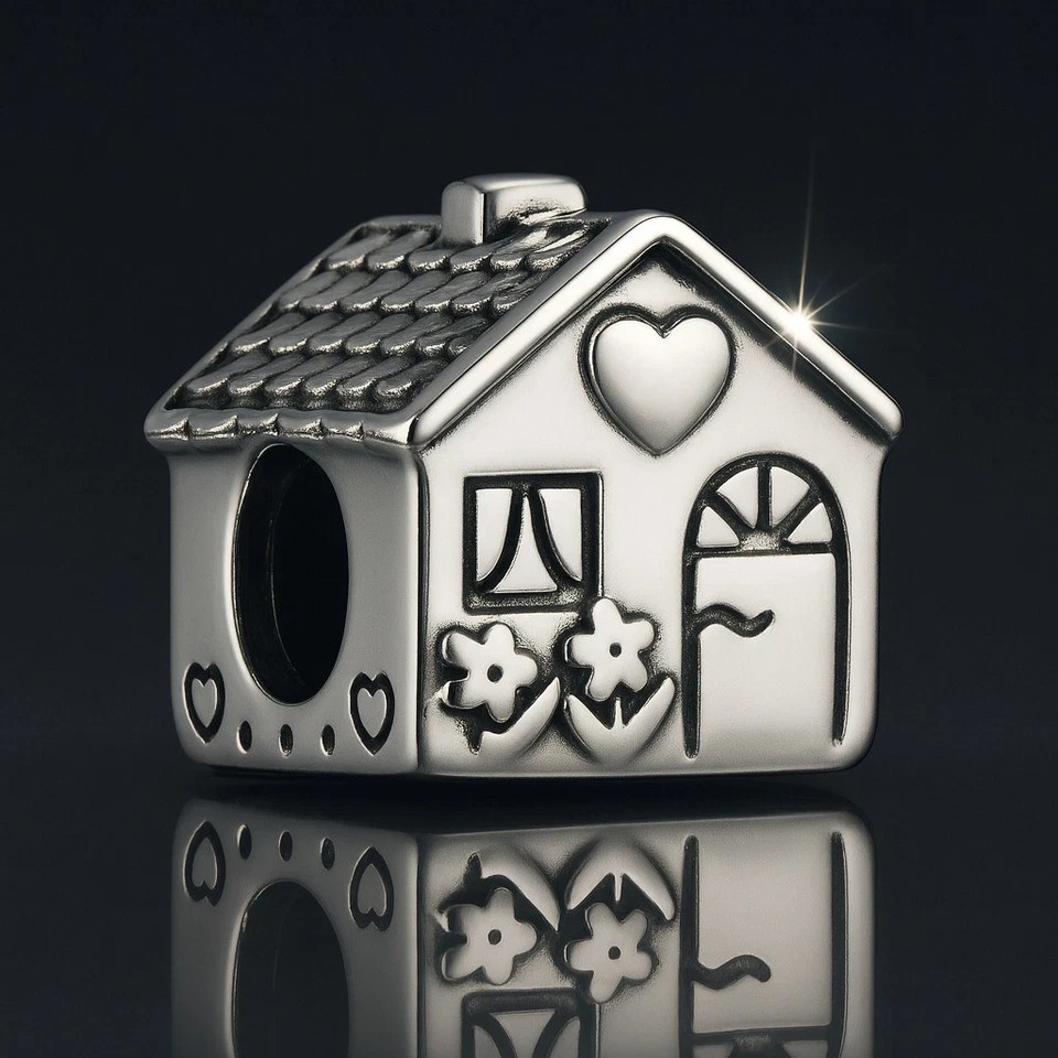 PANDORA Sterling Silver .925 ALE Home Sweet Home Charm 791267